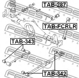 TOYOTA 48704-BZ070 Control Arm-/Trailing Arm Bush